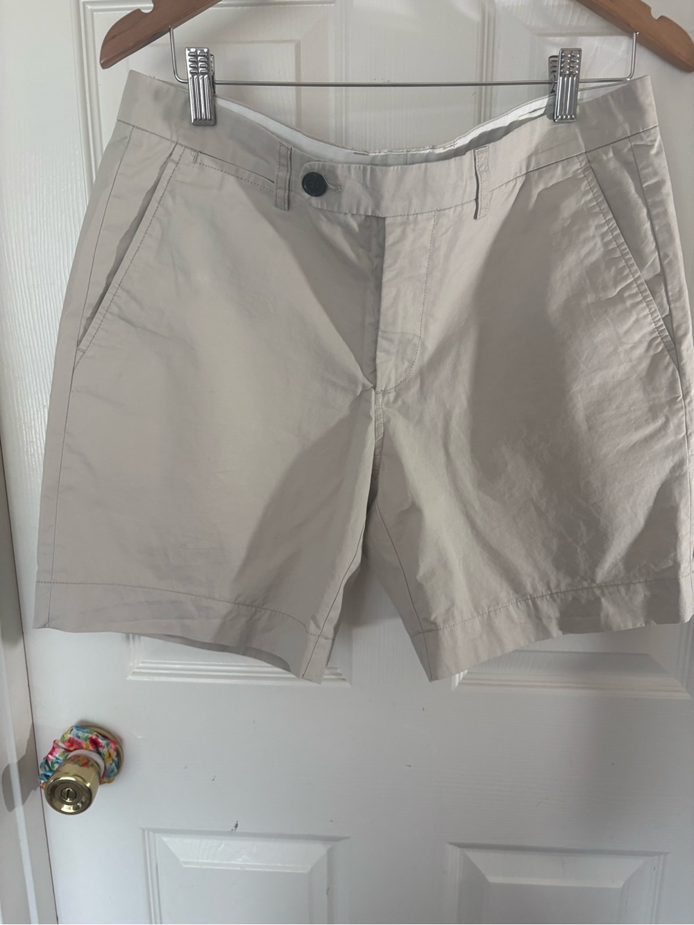 Neutral Beige Women's Casual Shorts